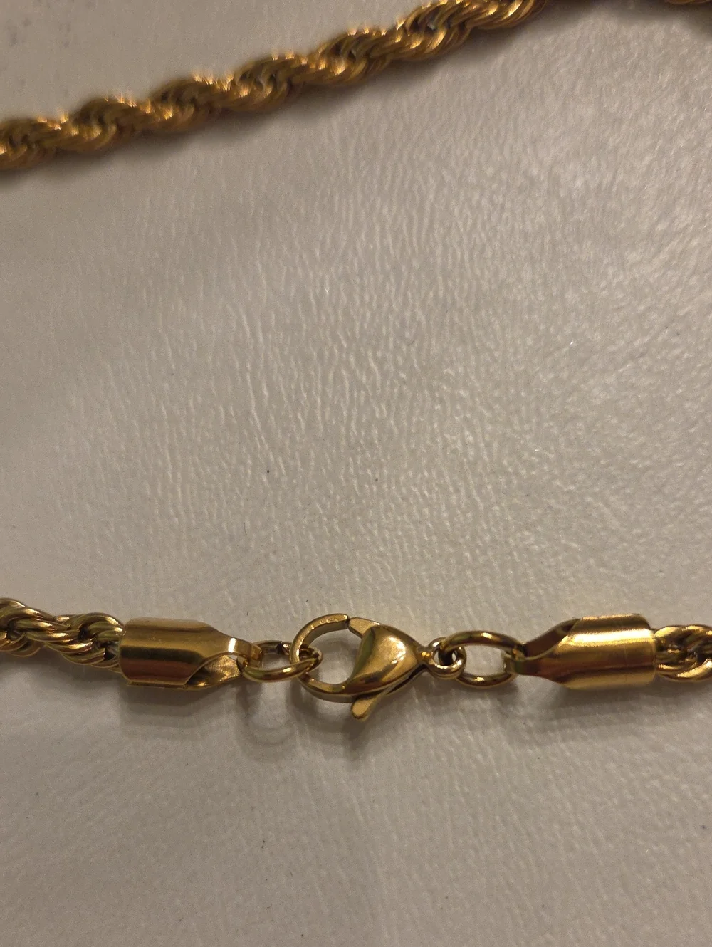 Unisex Gold-toned Rope Chain